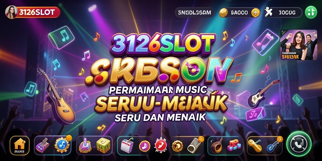 Screenshot gameplay menunjukkan serunya permainan musik di 3126SLOT.