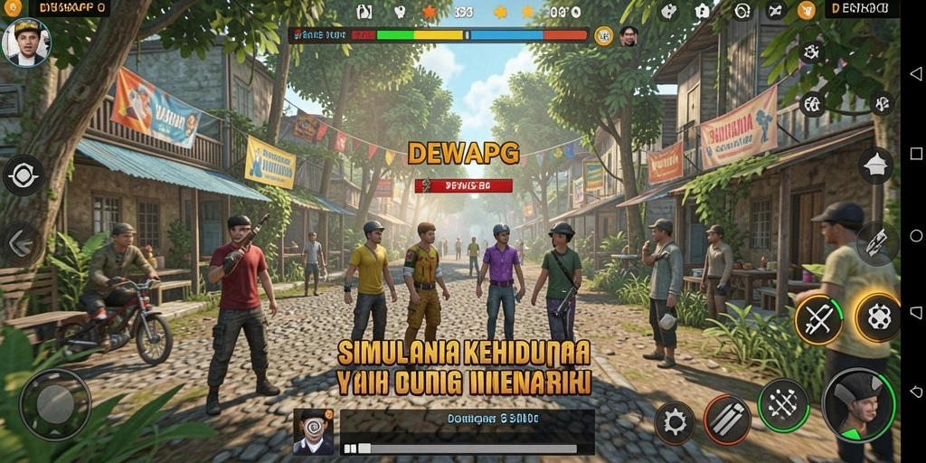 Tampilan gameplay DEWAPG yang menarik dan interaktif.