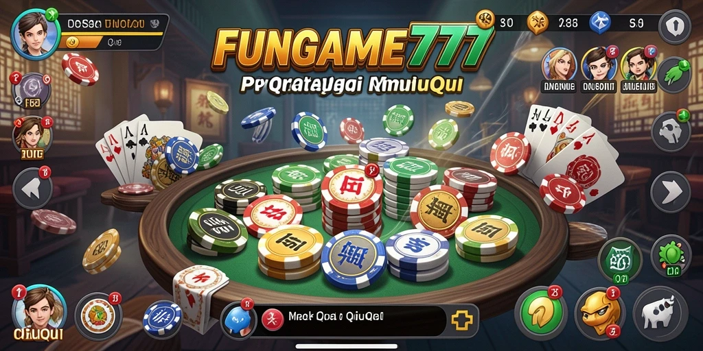 Tampilan gameplay QiuQiu yang memukau dan interaktif.