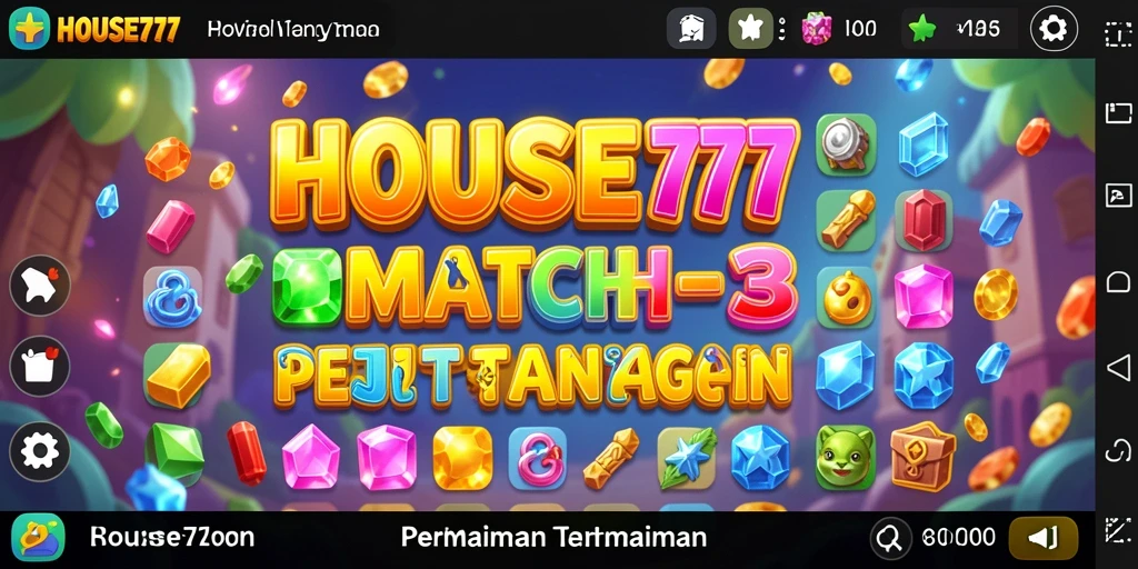 Tampilan gameplay seru dari HOUSE777 yang penuh warna dan tantangan.