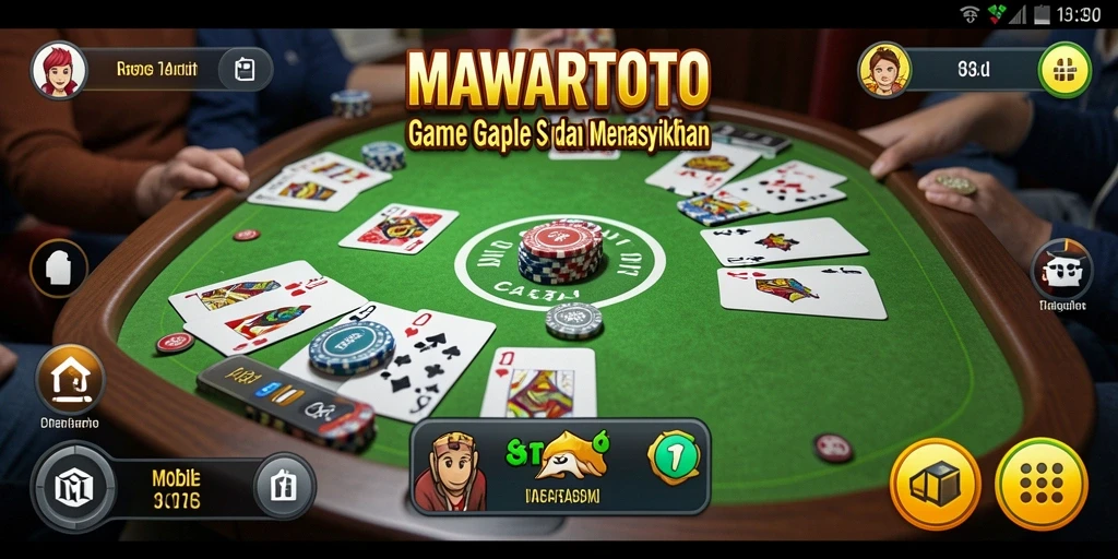 Tampilan gameplay seru dari MAWARTOTO dalam permainan Gaple.