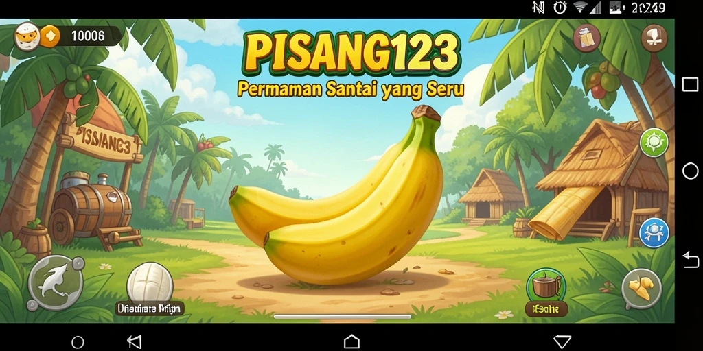 Tampilan gameplay PISANG123 yang mengasyikkan dan penuh warna.